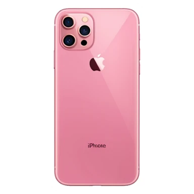 Create me a pink iPhone 17 pro image with the screen in a straight position. png. With one phone not too and it needs to show the front side screen! sticker