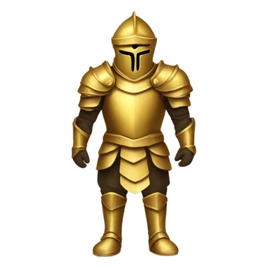 golden armor sticker