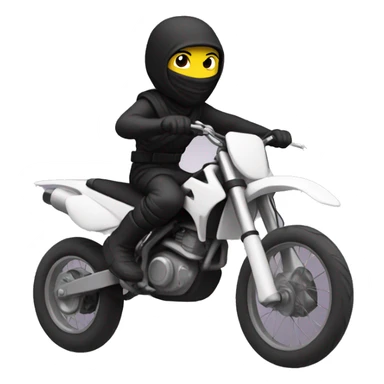 NINJA RIDING A DIRTBIKE sticker