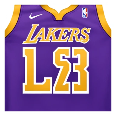 los angeles lakers jersey sticker