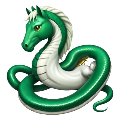 I need a slytherin inspired emoji (like emerald green and snakes) and something with a horse sticker