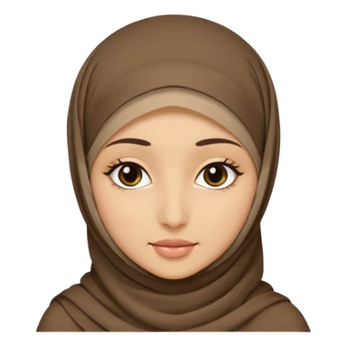 Hijabi girls with no face asthetic  sticker