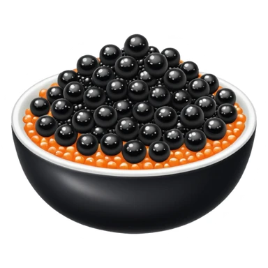 Cuenco con caviar png sticker