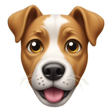 dog sticking out tongue sticker