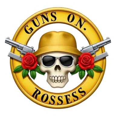 Logo de Guns N Roses sticker
