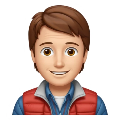 back to the futurey marty mcfly sticker