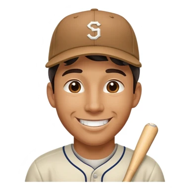 Man wearing backwards baseball hat sticker