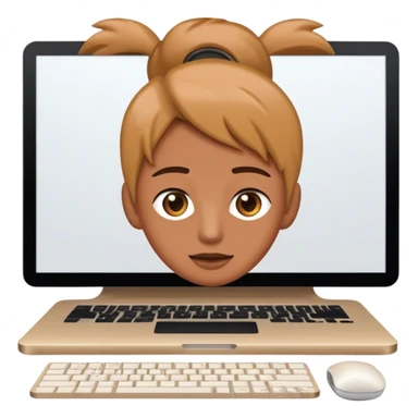 zoom call on computer sticker