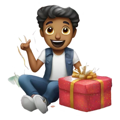 Happy birthday Vijay with nice balloons and decor sticker