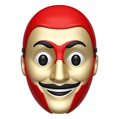 Money Heist mask emoji  sticker
