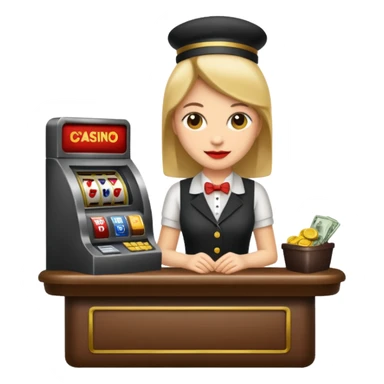 casino cashier sticker