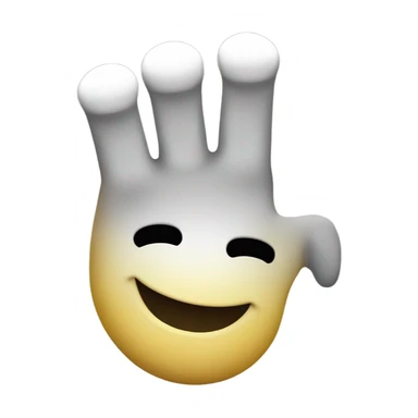 Smiley face with middle fingers up sticker