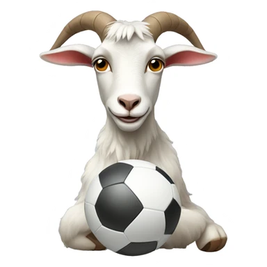 Goat with a ball sticker