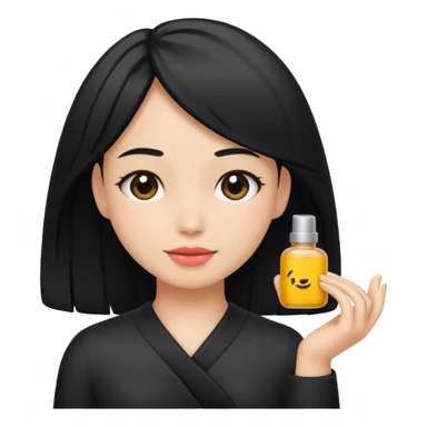 Girl Selfcare Hairblack sticker