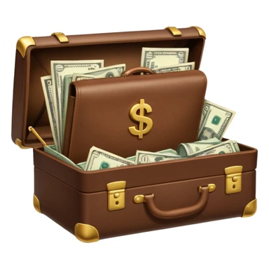 open wifi money filled briefcase sticker