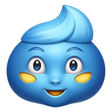 Moño color azul sticker