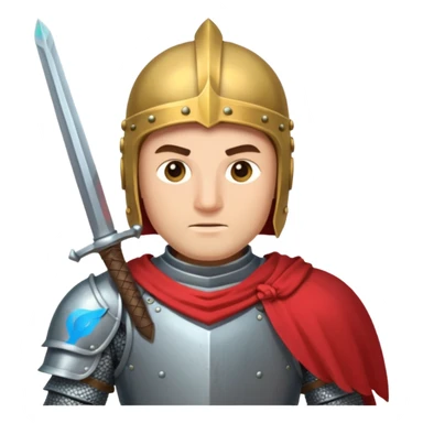 Male Knight Warrior sticker
