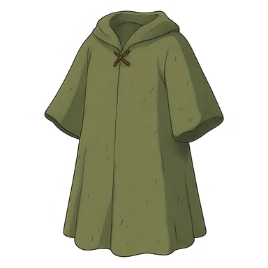 ghibli style green old robe sticker