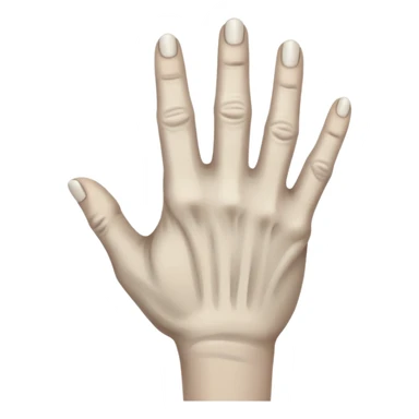 back of veiny fist rearview sticker