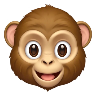 monkey blowing bubbles sticker