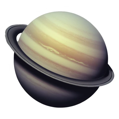 The planet Saturn in 1958 sticker