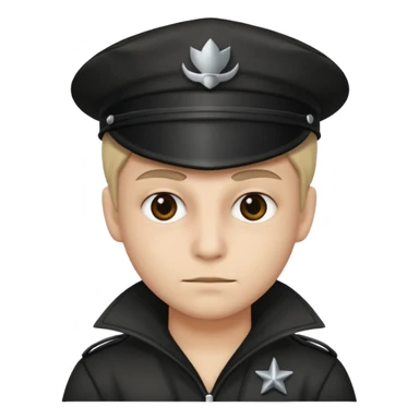 Person wearing a criminal costume sticker