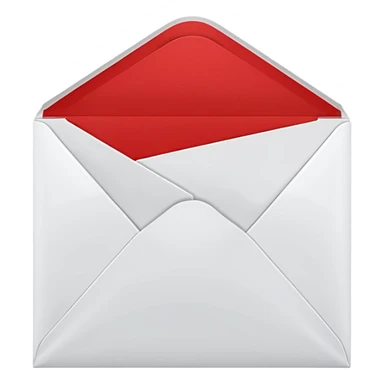 red greeting card with envelope sticker