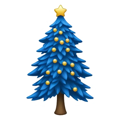 Tannenbaum in blau  sticker