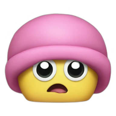 minion and kirby fused sticker