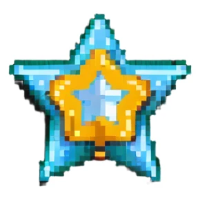 Sheriff-style star badge with MODERATOR text sticker