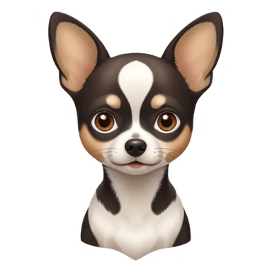 White-black Chihu dog sticker