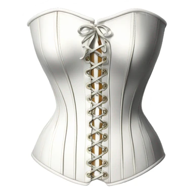 white vintage corset sticker