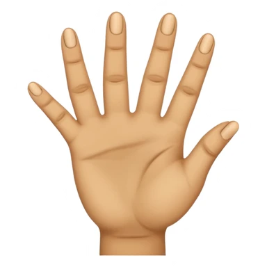 Fingering hand emoji where the first and fourth finger are folded, second and third finger are extended sticker