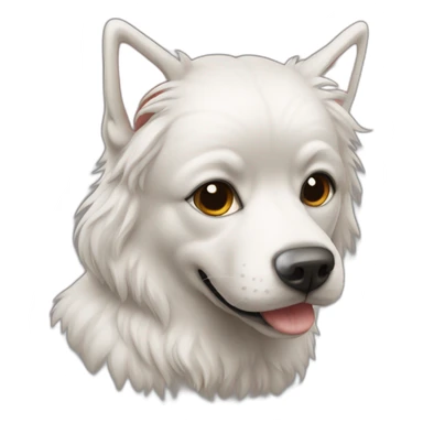 Un chien sur un chat sticker