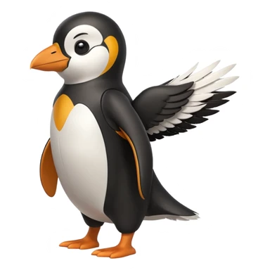 penguen yarışçı sticker