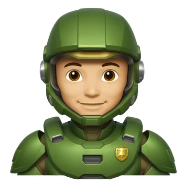 Master chief smiling sticker