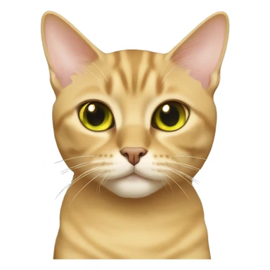 Golden with black tip British short hair cat with olive green eyes  sticker