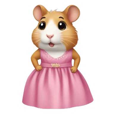 Hamster wearing a dress  sticker