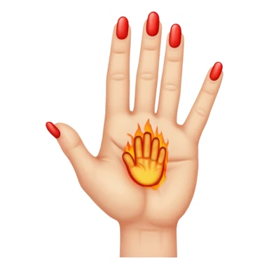 trigger finger hand sticker