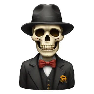 Calavera fumando sticker