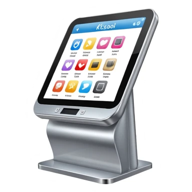 digital kiosk for shopping sticker