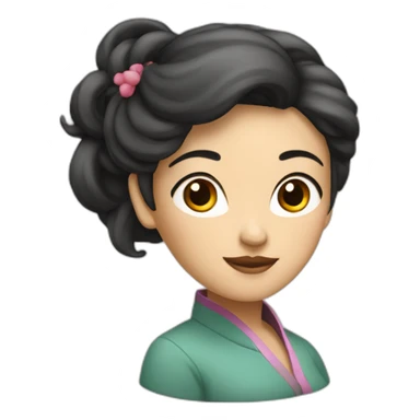 femme chinoise qui dit Lóba sticker