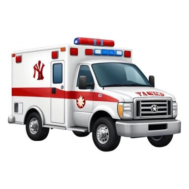 New York Yankees ambulance sticker