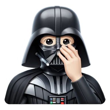 Dart vader facepalm sticker