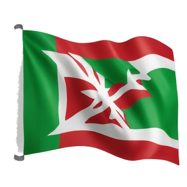 basque country flag with no filter. As all emoji flags are. sticker