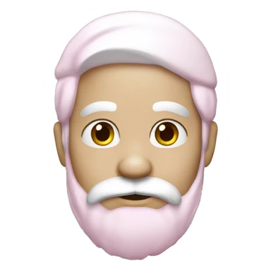 Pink santa claus white skin sticker