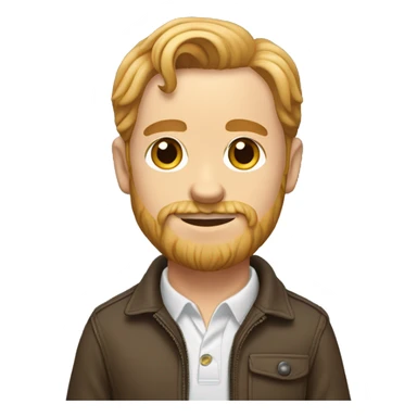 White Man holding cocker spaniel  pappy mix sticker