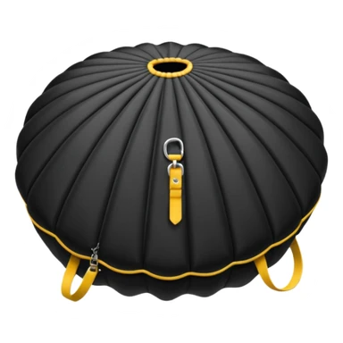 sac a parachute noir sticker