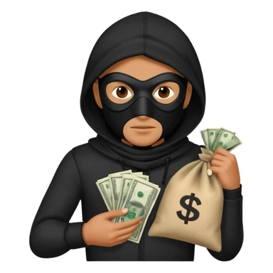 A thief character sticker