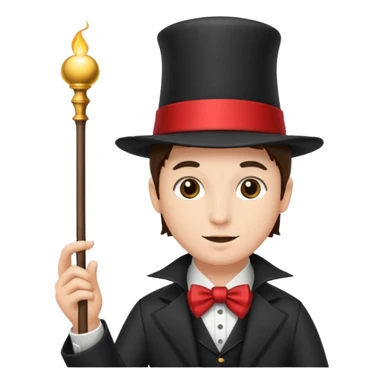 Ein magier mit Hut und Zauberstab sticker